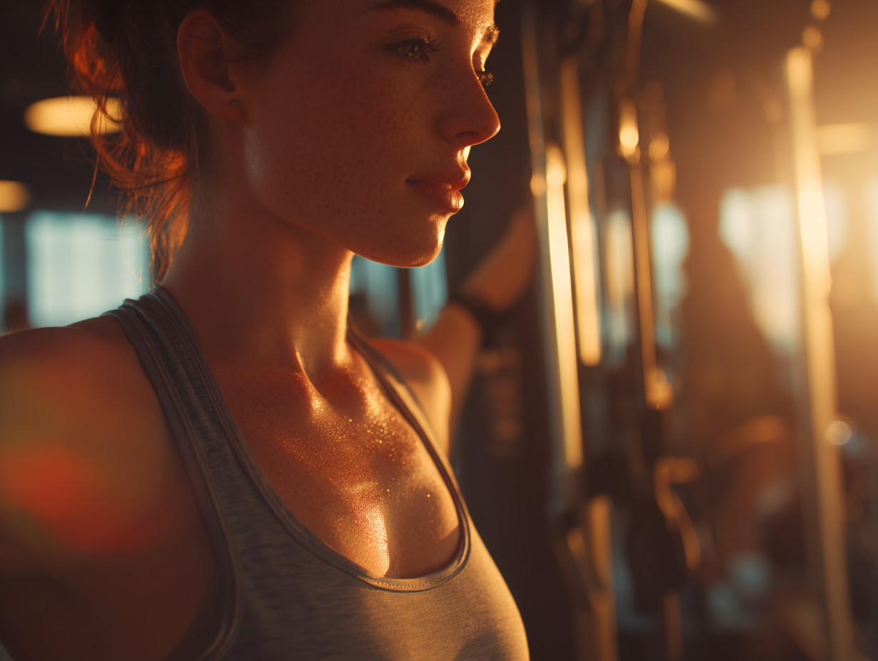 Aktívny muž a žena počas fitness tréningu